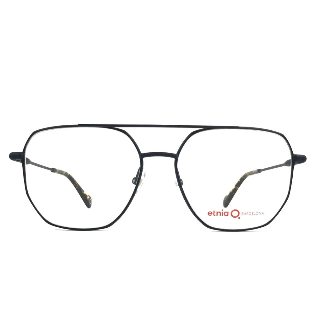 Etnia Barcelona Eyeglasses Frames ADYTON DB Dark Blue Aviator Wire Rim 55-16-140
